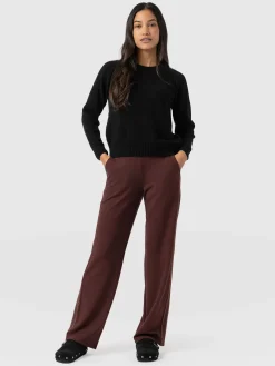 Pants|Saint and Sofia Runway Pant - Maroon - Bronze Stripe
