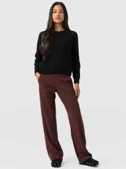 Pants|Saint and Sofia Runway Pant - Maroon - Bronze Stripe