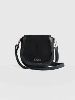 Shoulder Bags|Bags|Saint and Sofia Saddle Bag - Black