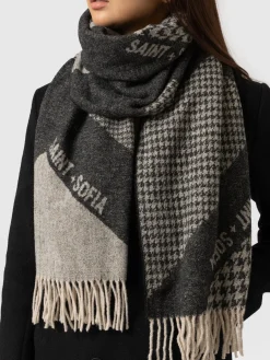 Accessories|Scarves & Hats|Saint and Sofia Saint + Sofia Scarf - Black/Grey
