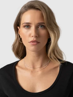 T-shirts & Tanks|Saint and Sofia Scoop Neck Long Sleeve Tee - Black