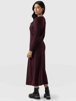 Dresses|Saint and Sofia Sienna Dress - Burgundy