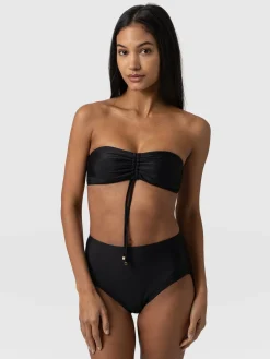 Swimwear|Saint and Sofia Skye Bandeau Bikini Top - Black