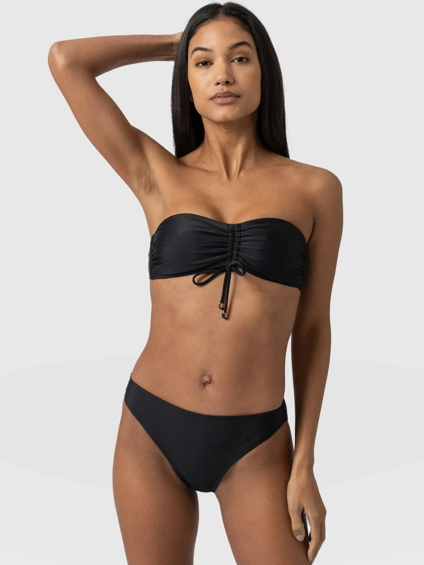 Swimwear|Saint and Sofia Skye Hipster Bikini Bottom - Black