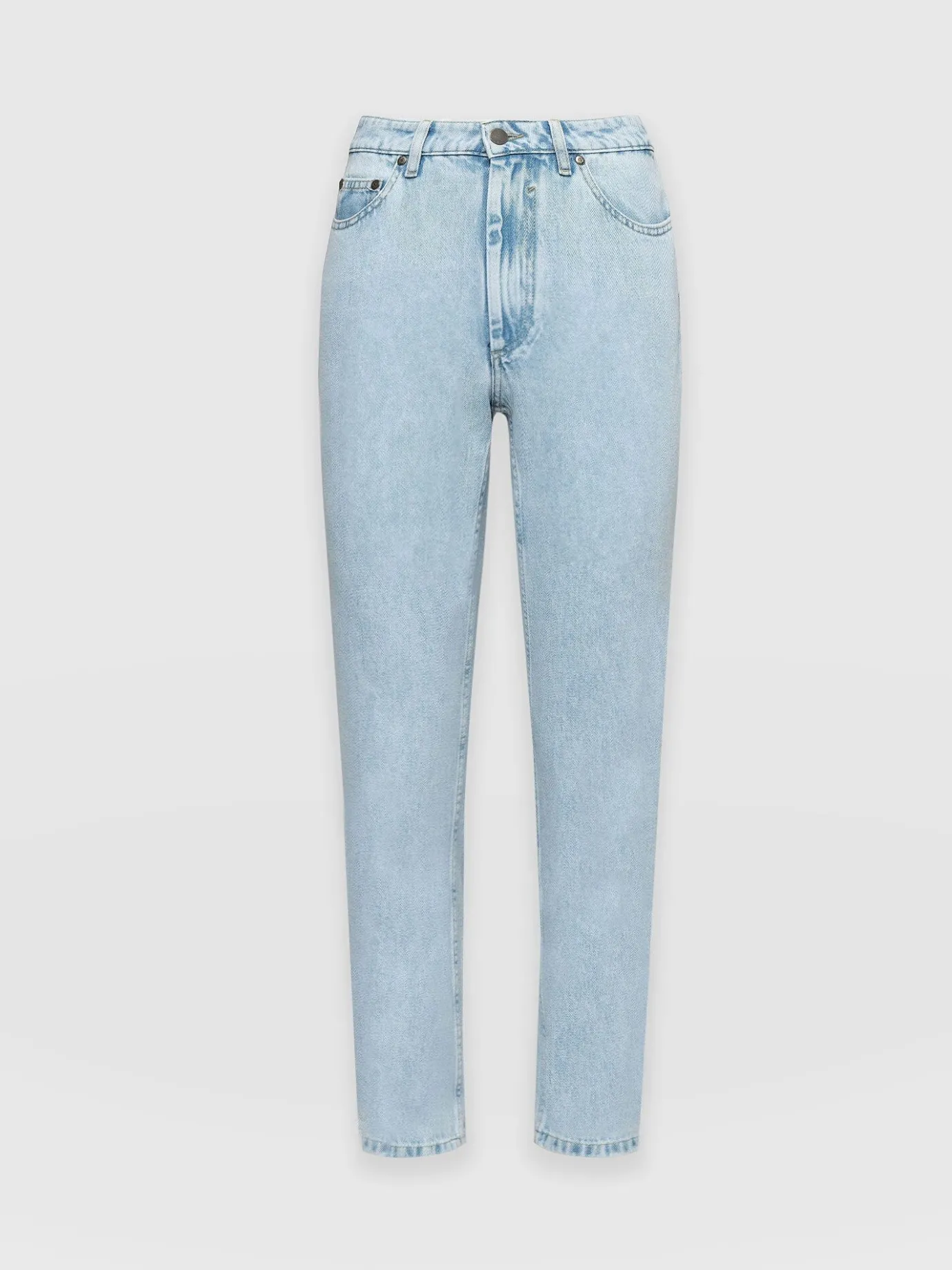 Denim & Jeans|Saint and Sofia Slim Mom Jeans - Pale Blue