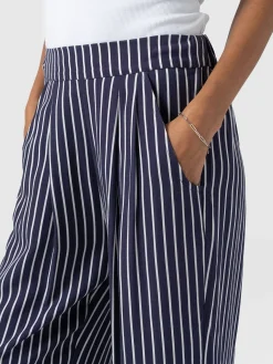 Pants|Saint and Sofia Sloane Pant - Navy Stripe