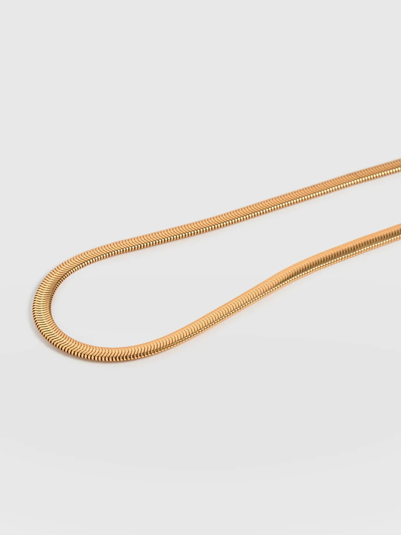 Gold Jewelry|Jewelry|Saint and Sofia Snake Chain Necklace- Gold
