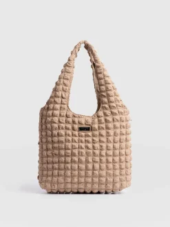 Accessories|Shoulder Bags|Saint and Sofia Soho Shoulder Tote Bag - Beige