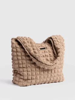 Accessories|Shoulder Bags|Saint and Sofia Soho Shoulder Tote Bag - Beige