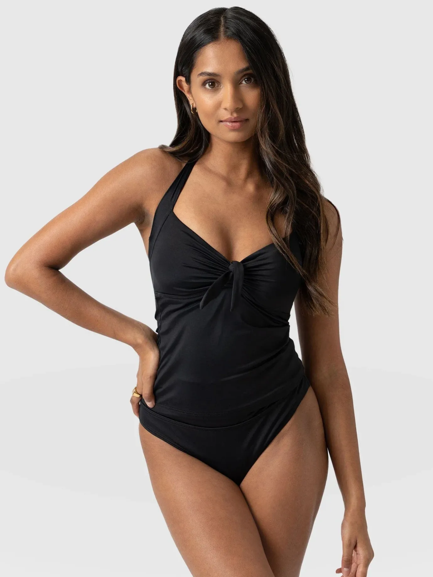 Swimwear|Saint and Sofia Sol Tankini Bottom - Black