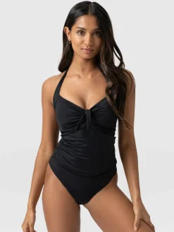Swimwear|Saint and Sofia Sol Tankini Top - Black