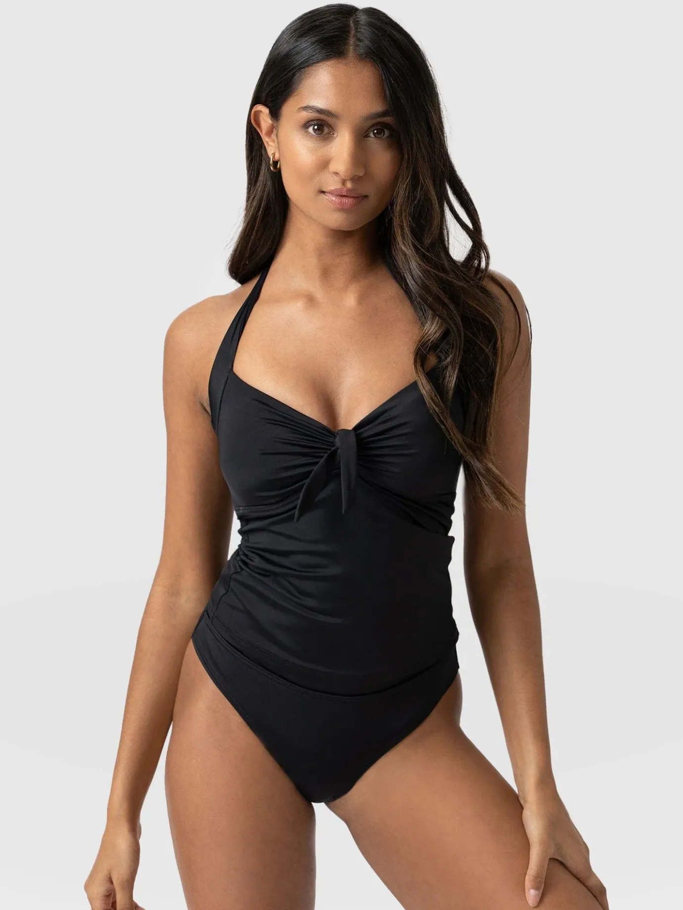 Swimwear|Saint and Sofia Sol Tankini Top - Black
