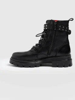 Boots|Shoes|Saint and Sofia Southbank Studded Boot - Black