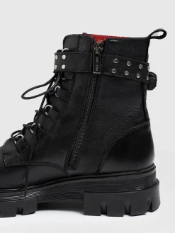 Boots|Shoes|Saint and Sofia Southbank Studded Boot - Black