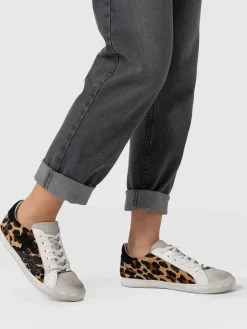 Sneakers|Shoes|Saint and Sofia Spitalfields Sneaker - Leopard/ Star