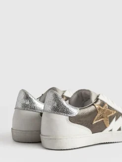 Sneakers|Shoes|Saint and Sofia Spitalfields Sneaker - Metallic Gold