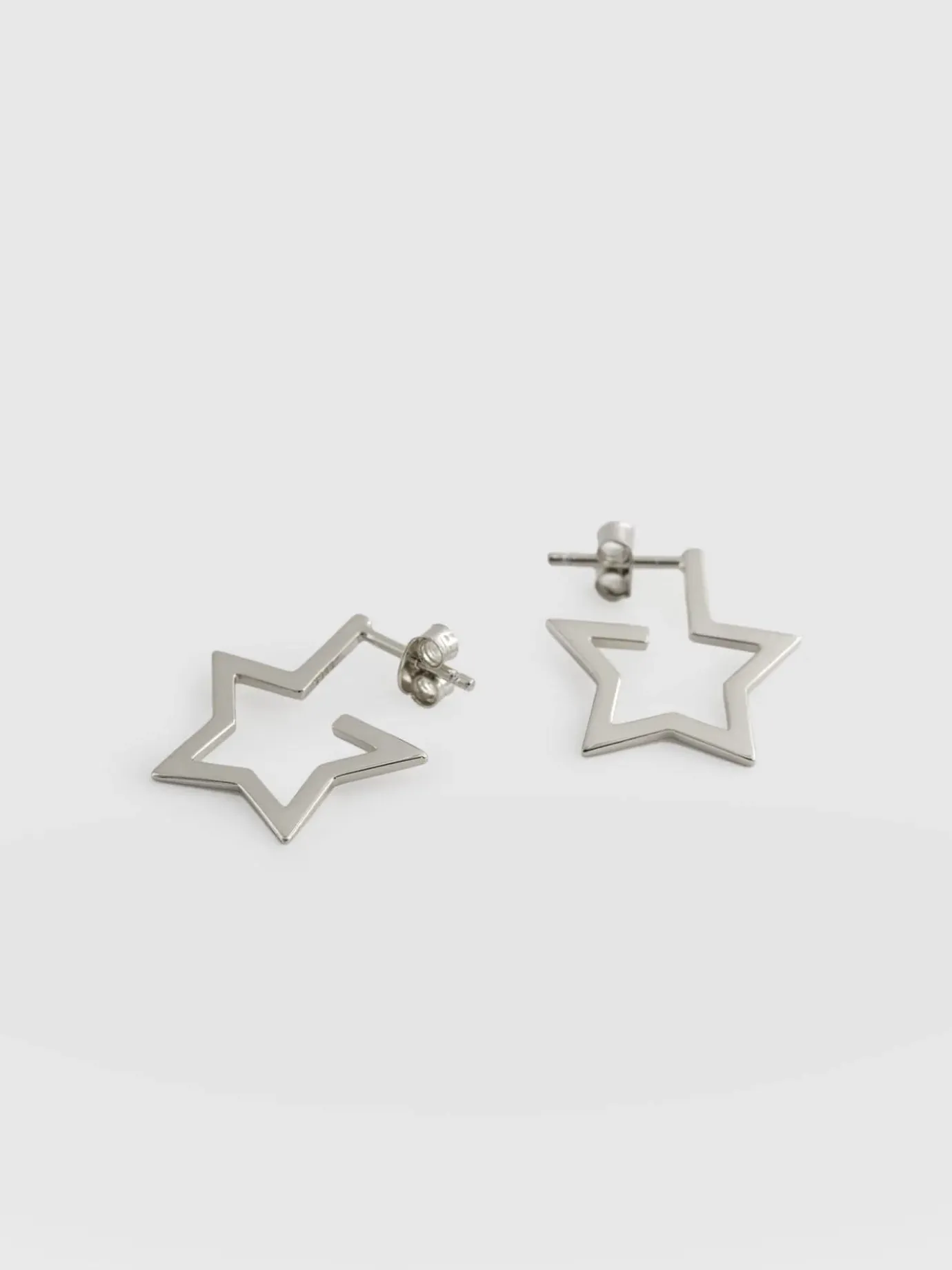 Silver Jewelry|Jewelry|Saint and Sofia Star Earrings - Silver