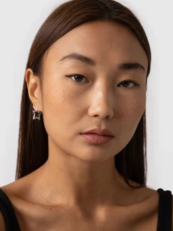 Silver Jewelry|Jewelry|Saint and Sofia Star Earrings - Silver