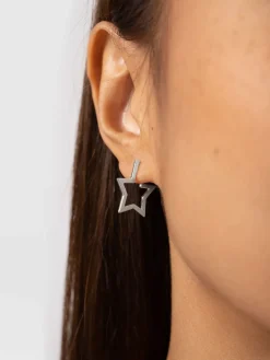 Silver Jewelry|Jewelry|Saint and Sofia Star Earrings - Silver