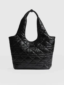 Shoulder Bags|Tote Bags|Saint and Sofia Stella Shoulder Tote Bag - Gloss Black