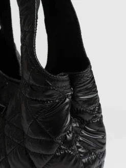 Shoulder Bags|Tote Bags|Saint and Sofia Stella Shoulder Tote Bag - Gloss Black