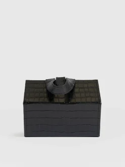 Accessories|Leather|Saint and Sofia Sunglasses Multi Case - Black Croc