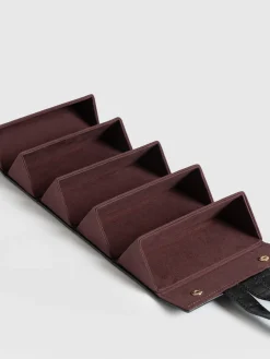 Accessories|Leather|Saint and Sofia Sunglasses Multi Case - Black Croc