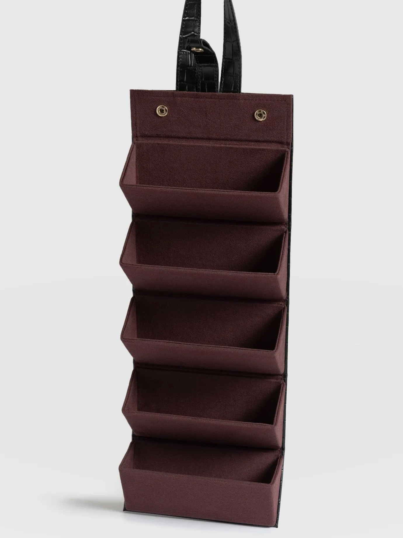 Accessories|Leather|Saint and Sofia Sunglasses Multi Case - Black Croc