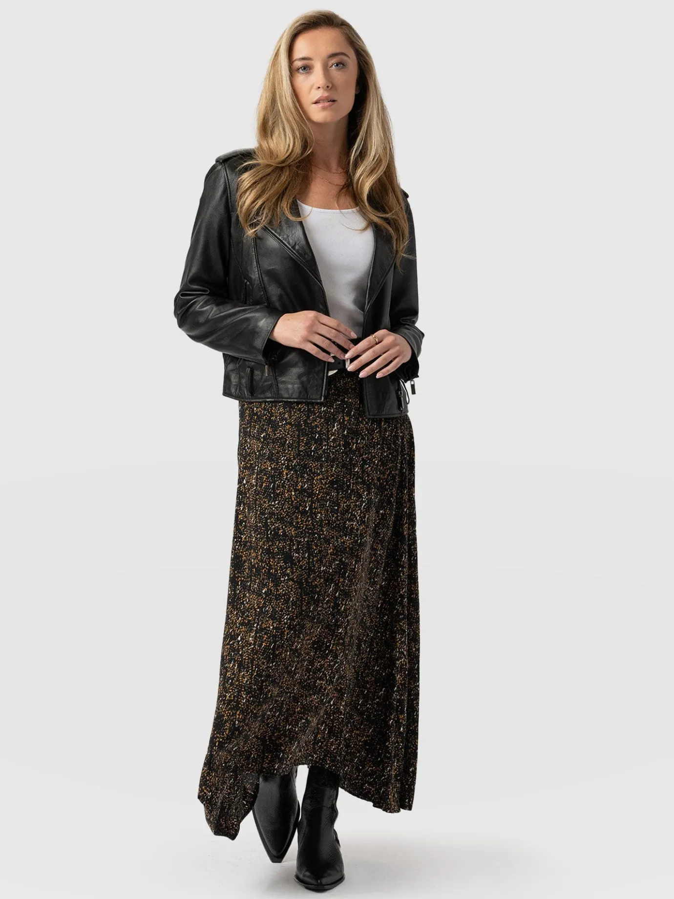 Skirts|Saint and Sofia Sutton Skirt - Ditsy Leopard
