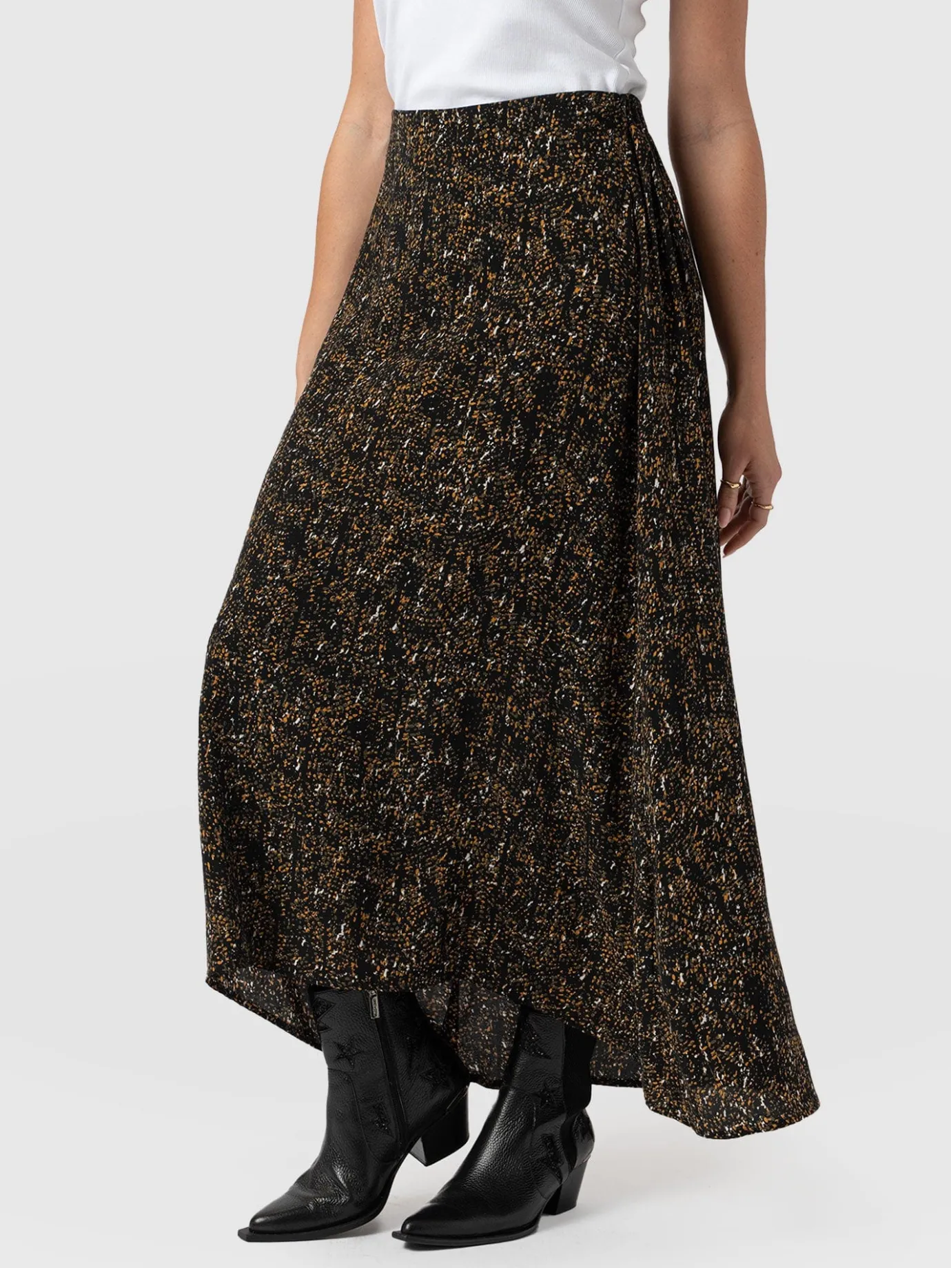 Skirts|Saint and Sofia Sutton Skirt - Ditsy Leopard