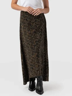 Skirts|Saint and Sofia Sutton Skirt - Ditsy Leopard