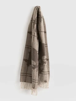 Scarves & Hats|Saint and Sofia Sutton Skull Scarf - Beige