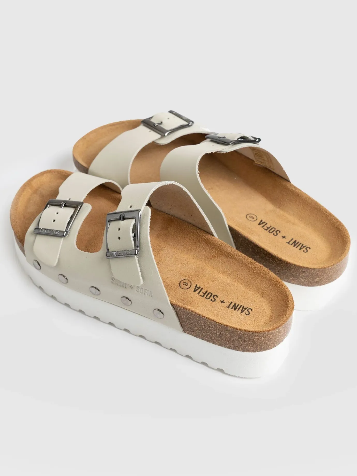 Sandals|Clogs & Slides|Saint and Sofia Sutton Slide - Cream Studded