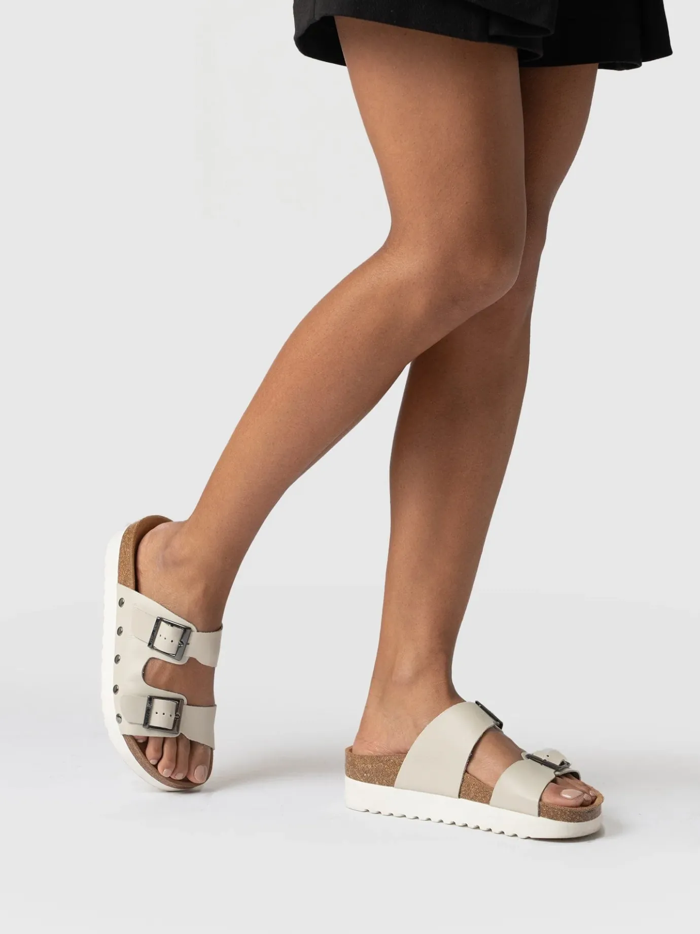 Sandals|Clogs & Slides|Saint and Sofia Sutton Slide - Cream Studded