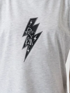 T-shirts & Tanks|Saint and Sofia Turn Up Tee - Grey Rock N Roll