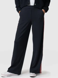 Pants|Saint and Sofia Victory Straight Leg Pant - Navy/Red Stripe