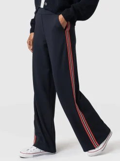 Pants|Saint and Sofia Victory Straight Leg Pant - Navy/Red Stripe