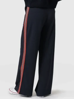 Pants|Saint and Sofia Victory Straight Leg Pant - Navy/Red Stripe
