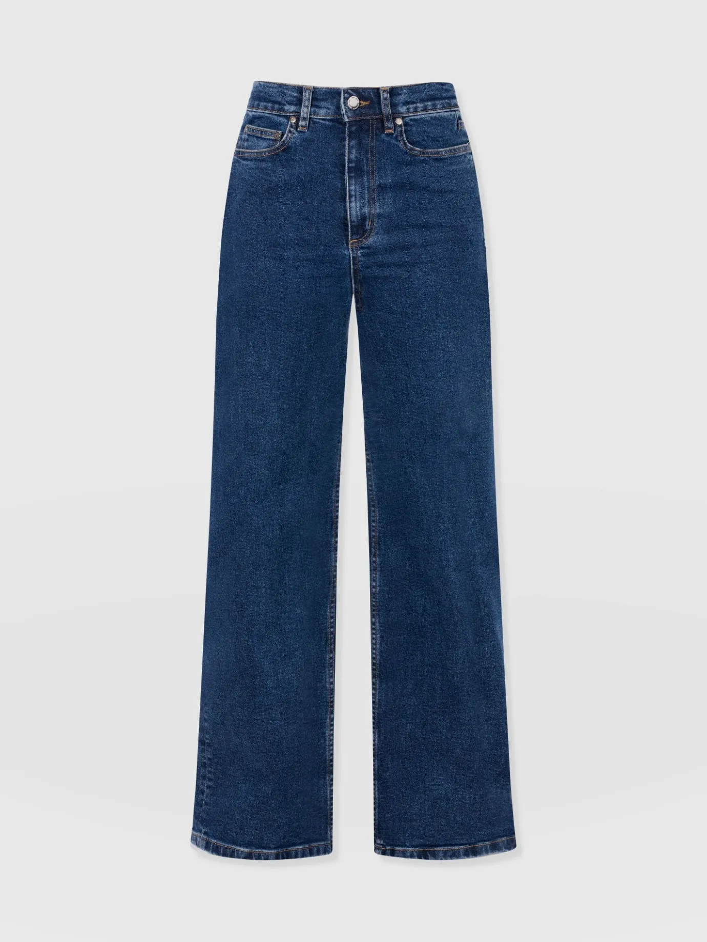 Pants|Denim & Jeans|Saint and Sofia Wide Leg Jean - Mid Blue